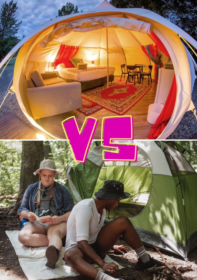 What is glamping and what's the difference between camping and glamping?