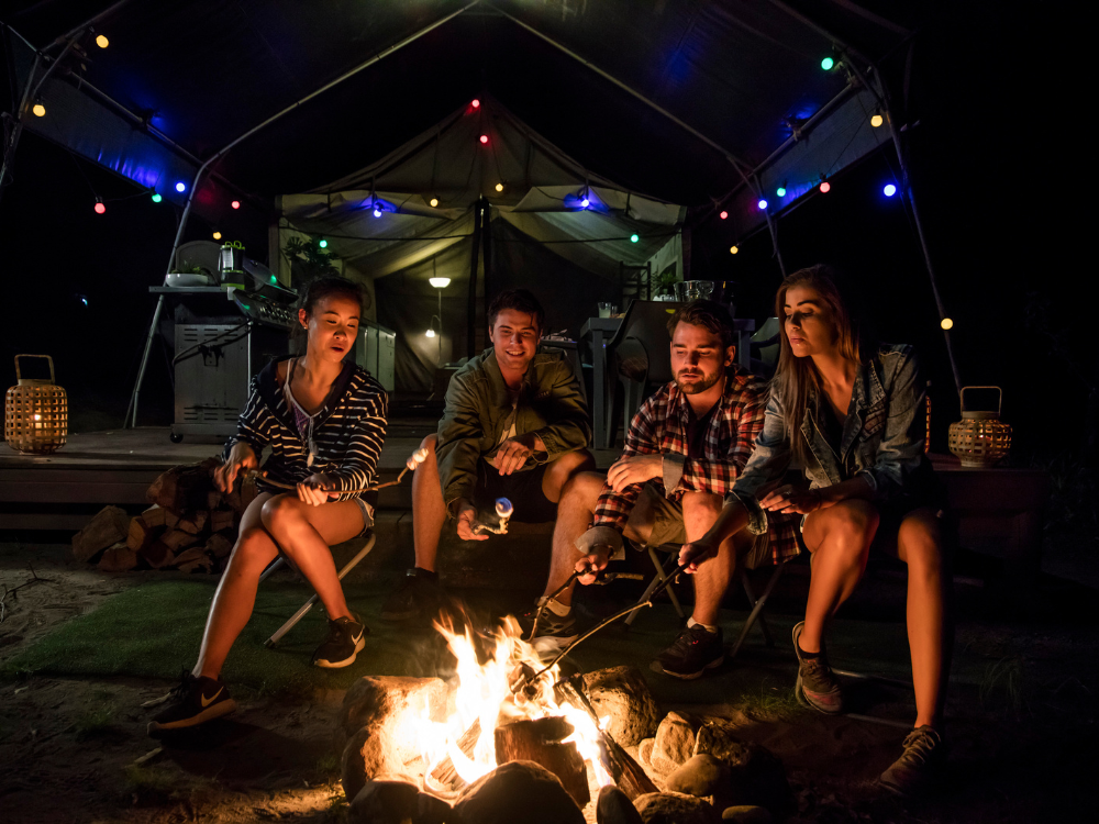 campervan holiday friends