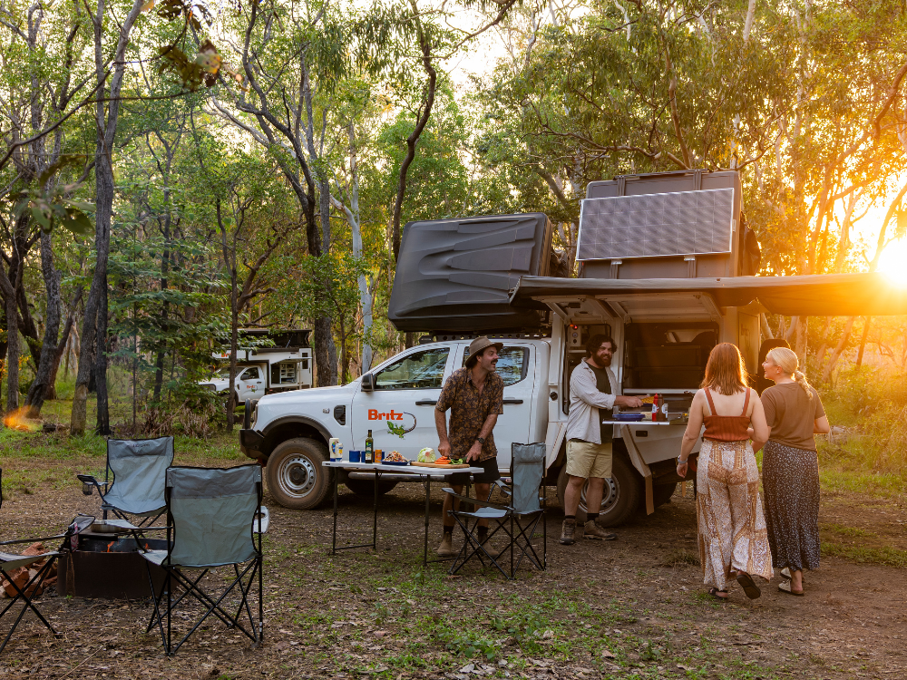 camping with mates