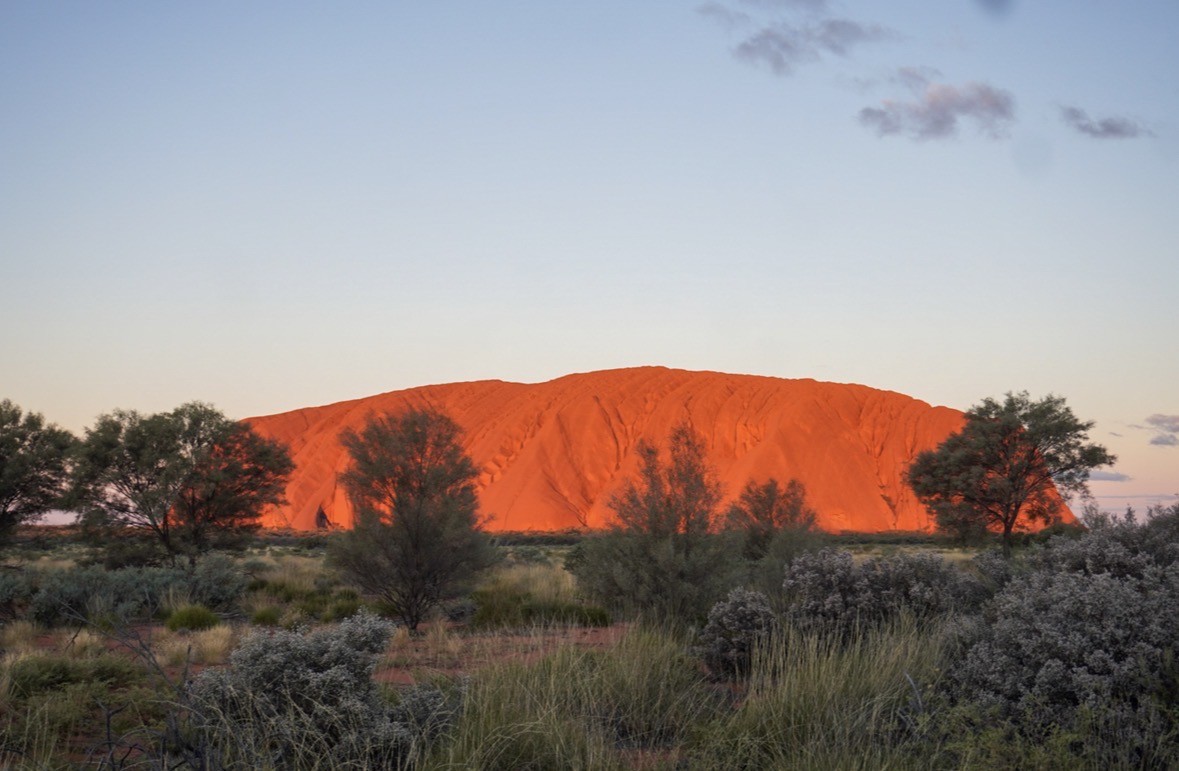 family road trip in the nt uluru
